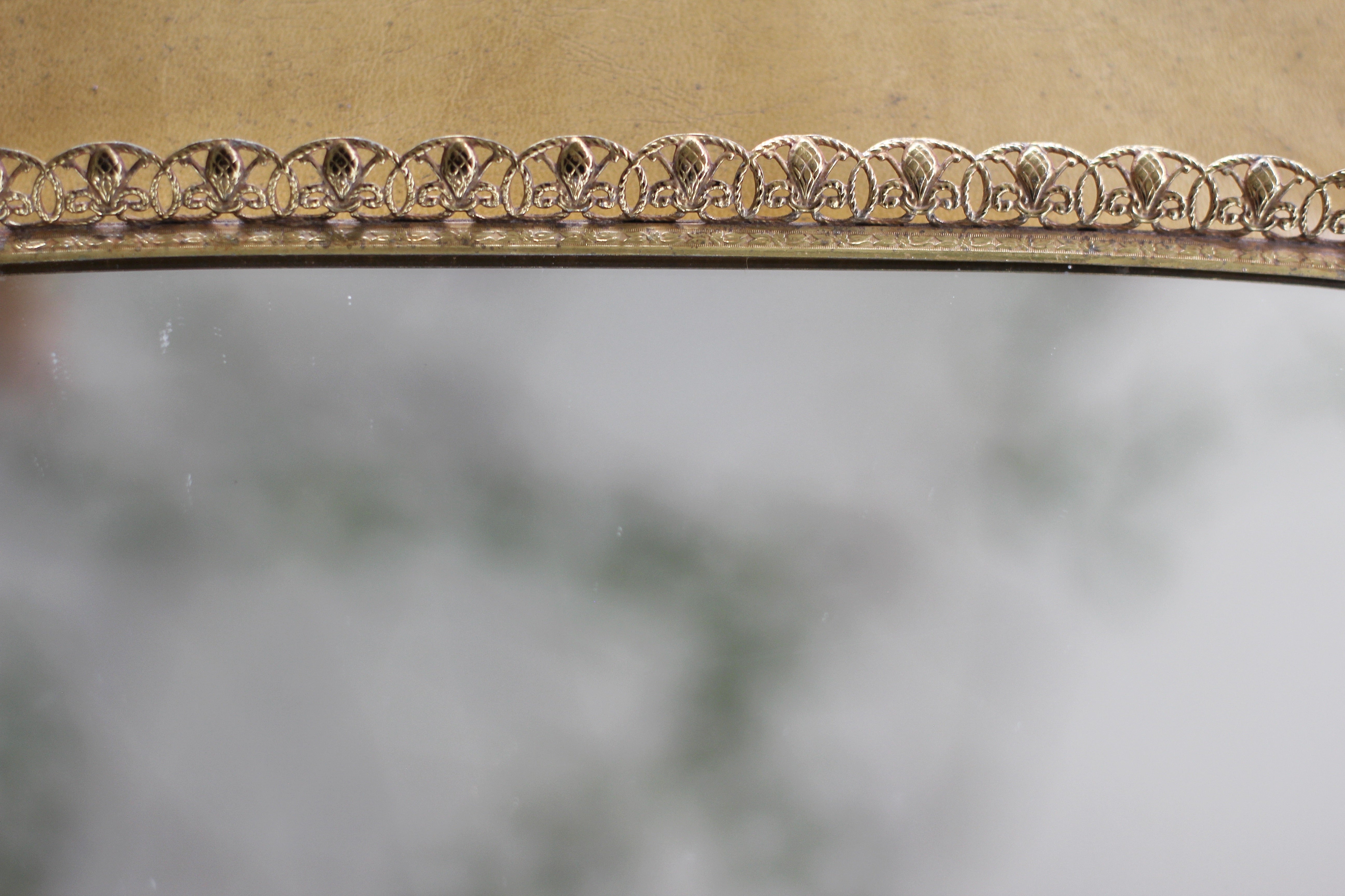 Antique Filigree Mirror Tray