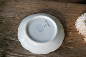 Antique Floral Porcelain Ring Dish