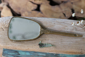 Antique Distressed Hand Mirror