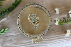 Vintage Rounded Floral Dogwood Jewelry Box
