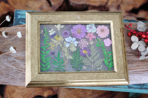 Pressed Flowers Framed Collage