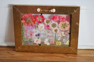 Pressed Flowers Framed Collage