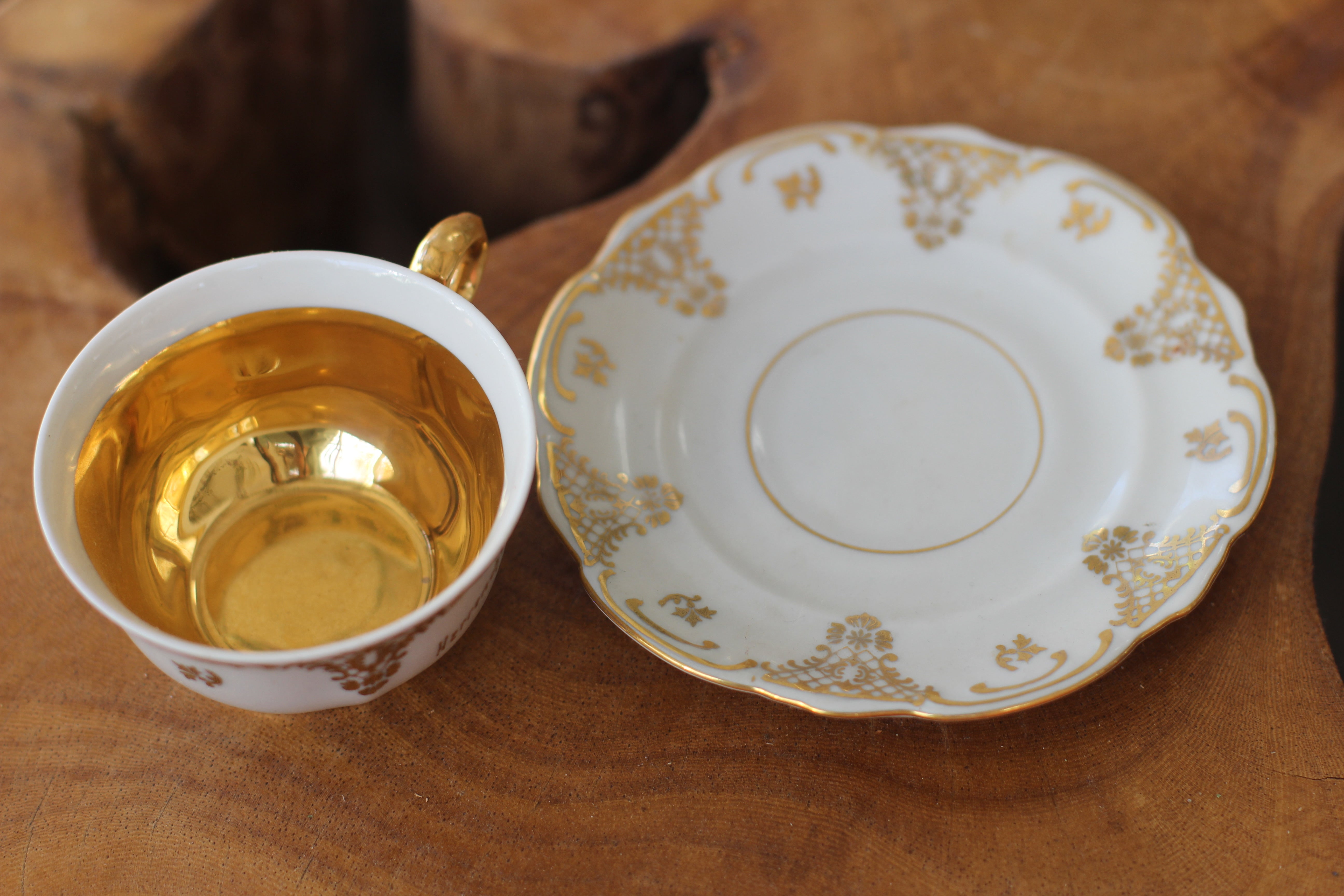 Antique Gold Bavaria Cup & Saucer