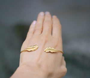 Preorder* Paloma Feather Palm Cuff Bracelet