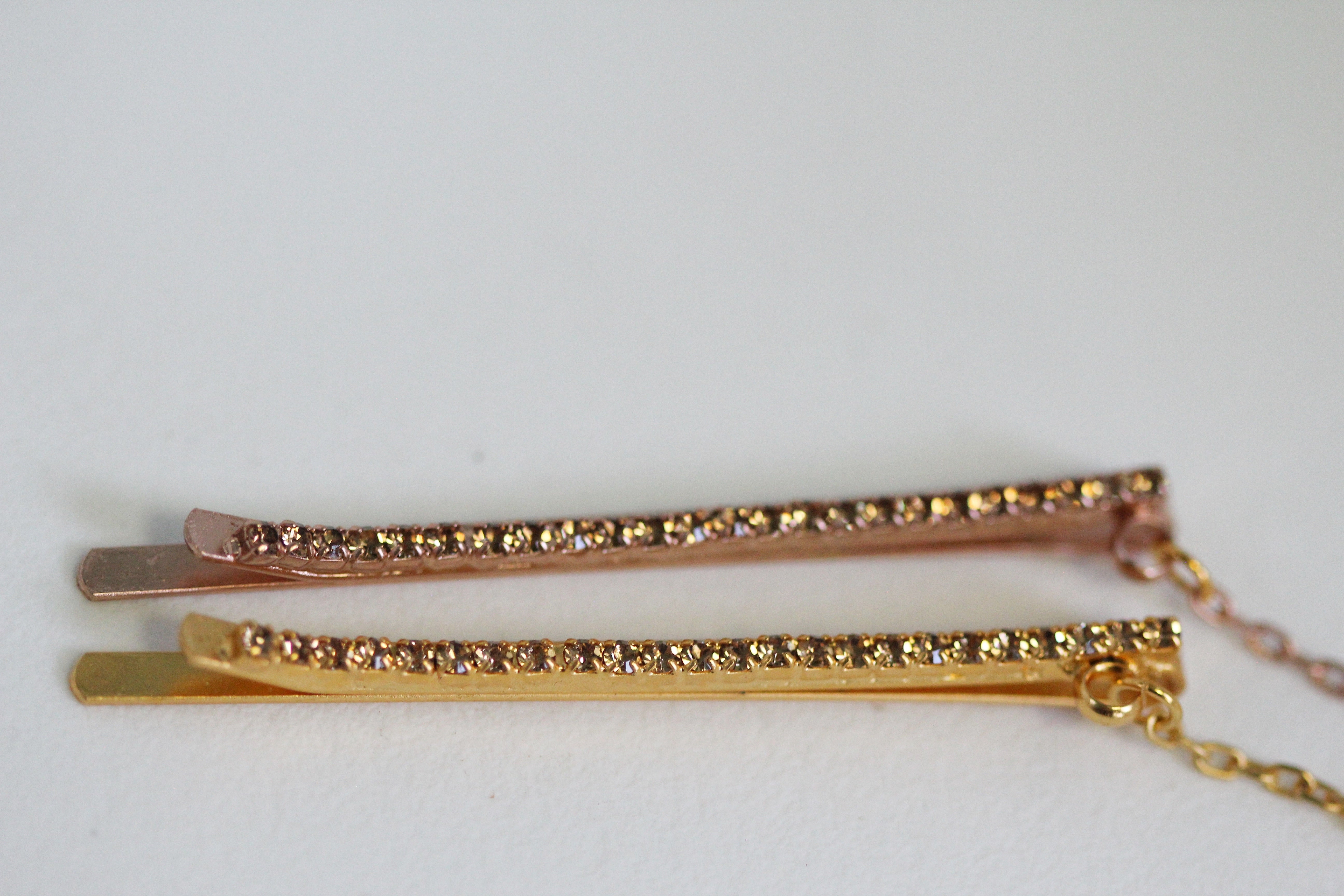 Preorder * Crystals Leaf Chain Bobby Pin
