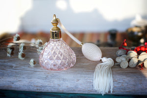 Antique Pink Long Spray Automizer Perfume Bottle