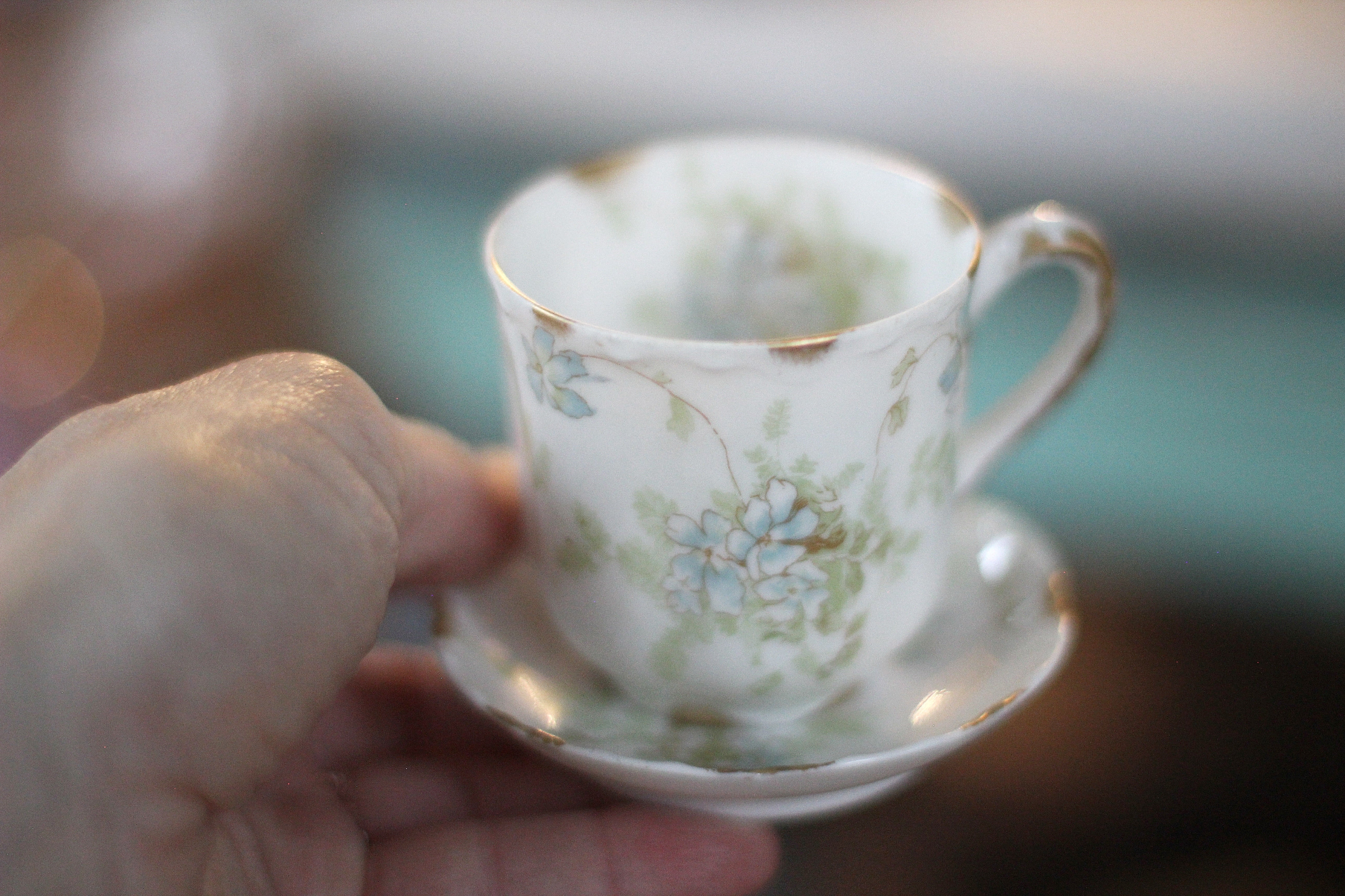 Vintage Tiny Limoges Haviland France Tea Cup Set