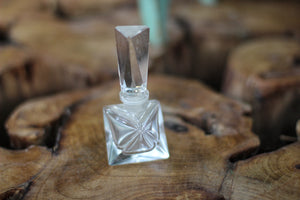 Antique Crystal Glass Perfume Bottle