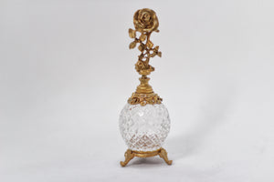 Antique Stylebuilt Tall Rose Perfume Bottle