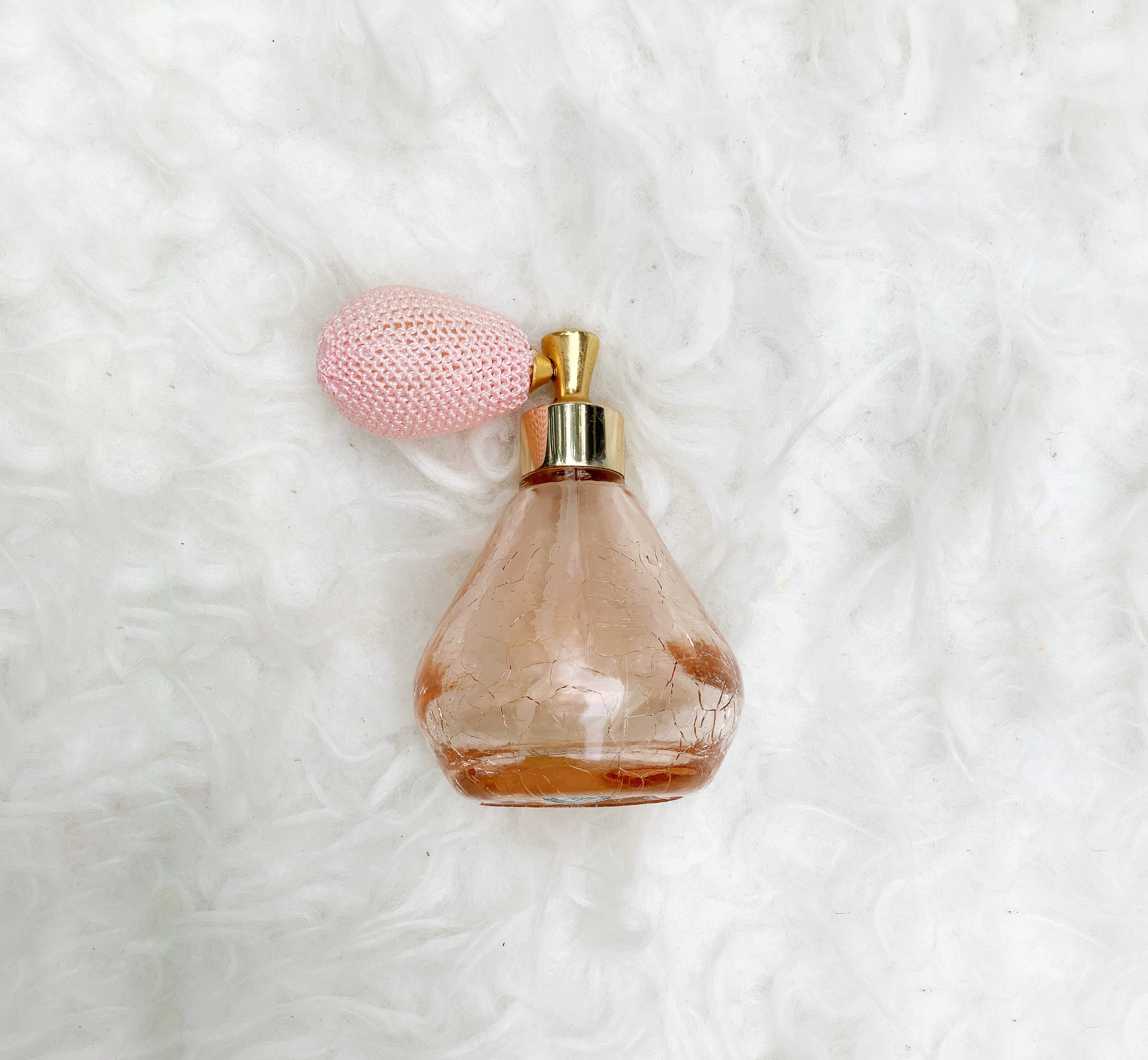 Antique Pink Automizer Perfume Bottle