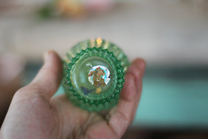 Vintage Green Perfume Bottle