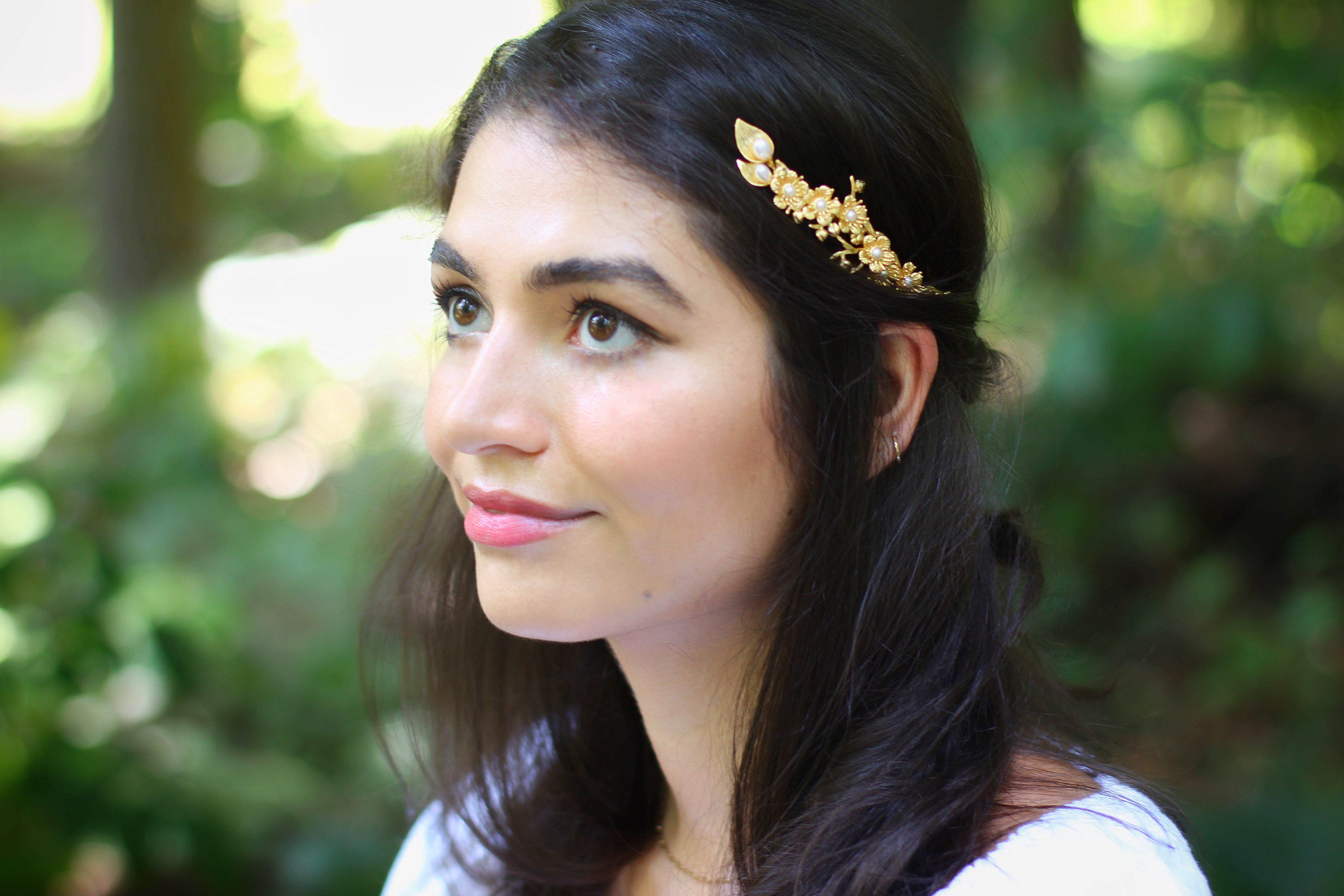 Royal Calla Lily Bloom Goddess Crown