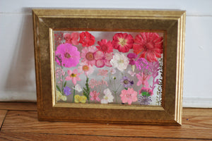 Pressed Flowers Framed Collage