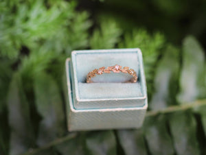 Laurel Leaves Diamond Ring
