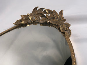 Antique Leaves & Berries Mirror Tray