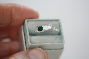 Opal & Emerald Crystal Ring
