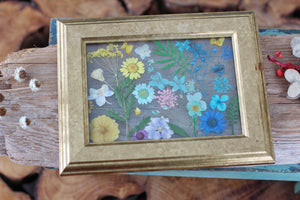 Pressed Flowers Framed Collage