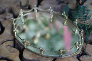 Antique Cherubs / Angels Mirror Tray