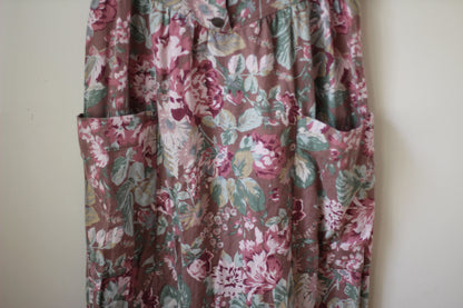 Vintage Floral Brown Laura Ashley Dress