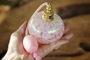 Antique Pink Irice Long Automizer Perfume Bottle
