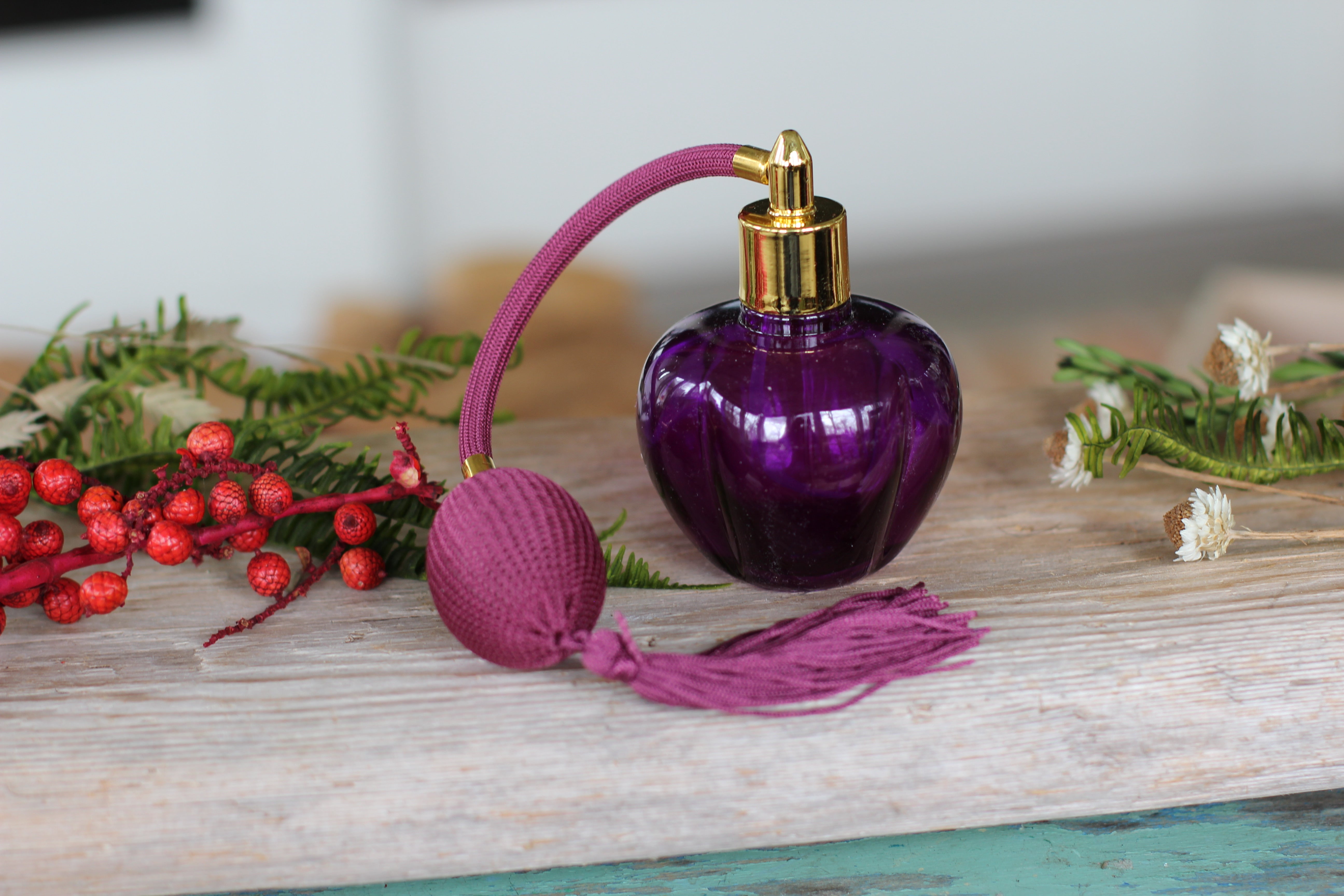 Purple Long Bulb Atomizer Perfume Bottle Reproduction