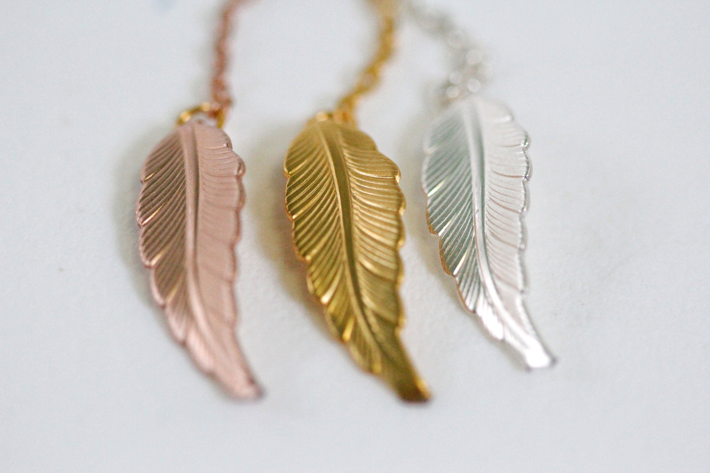 Crystals Leaf Chain Bobby Pin