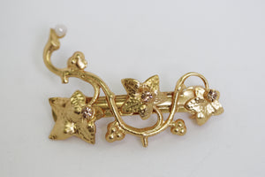 Ivy Crystals Barrette