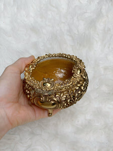 Antique Gold Gilt Jewelry Box