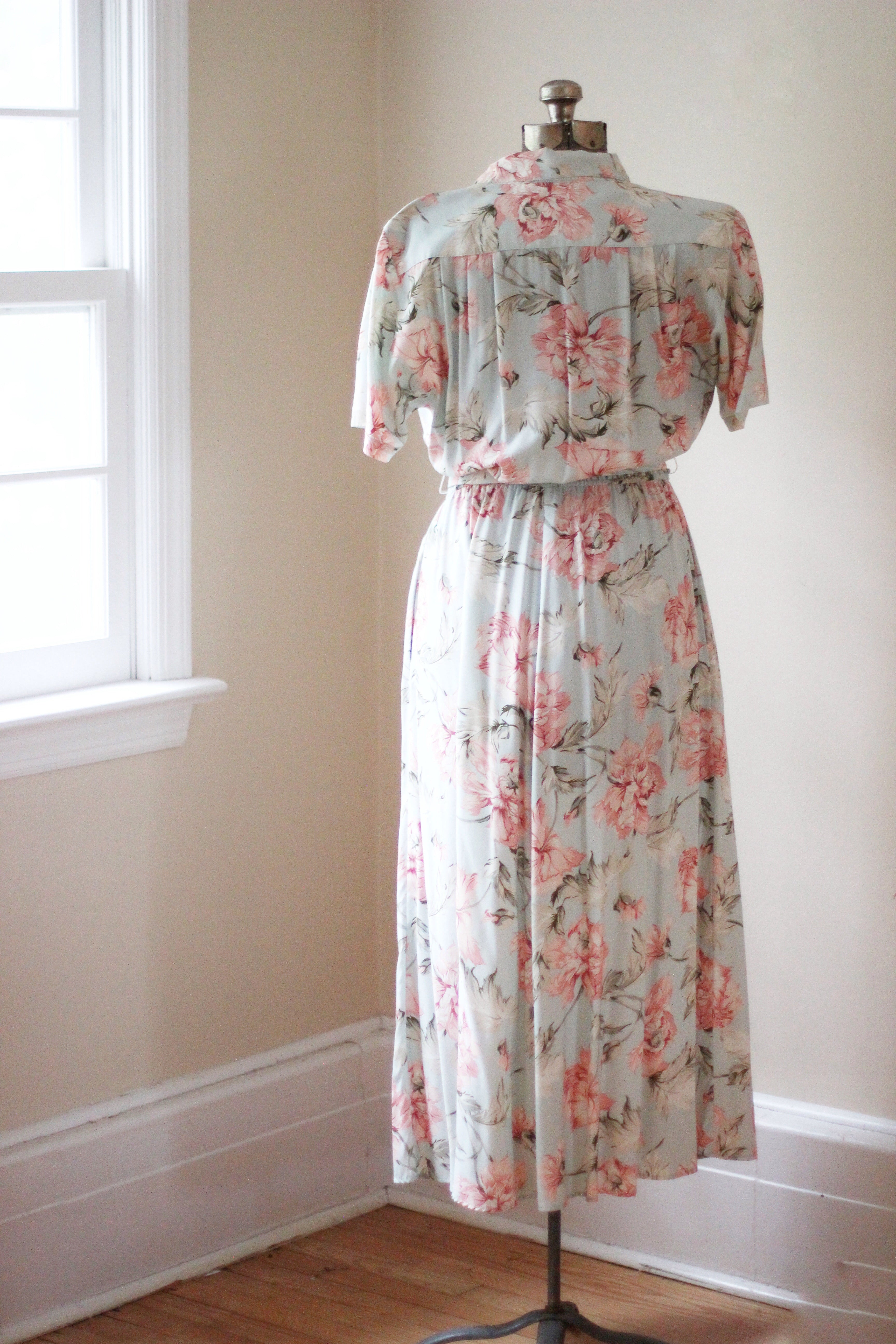 Vintage Peonies Floral Carol Anderson Dress