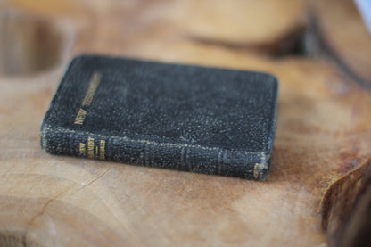 Antique Miniature Black Book, New Testament, 1900’s