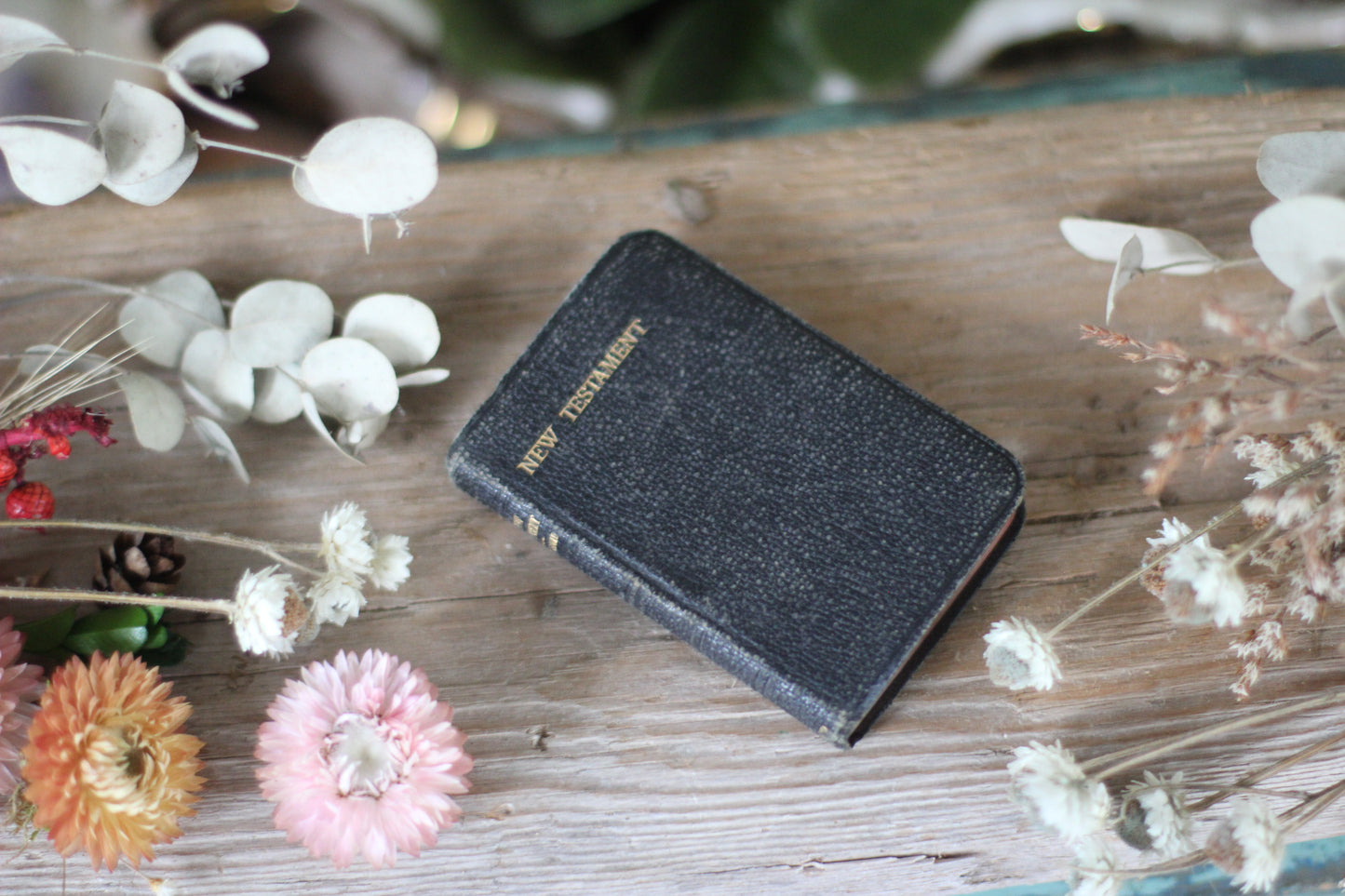 Antique Miniature Black Book, New Testament, 1900’s