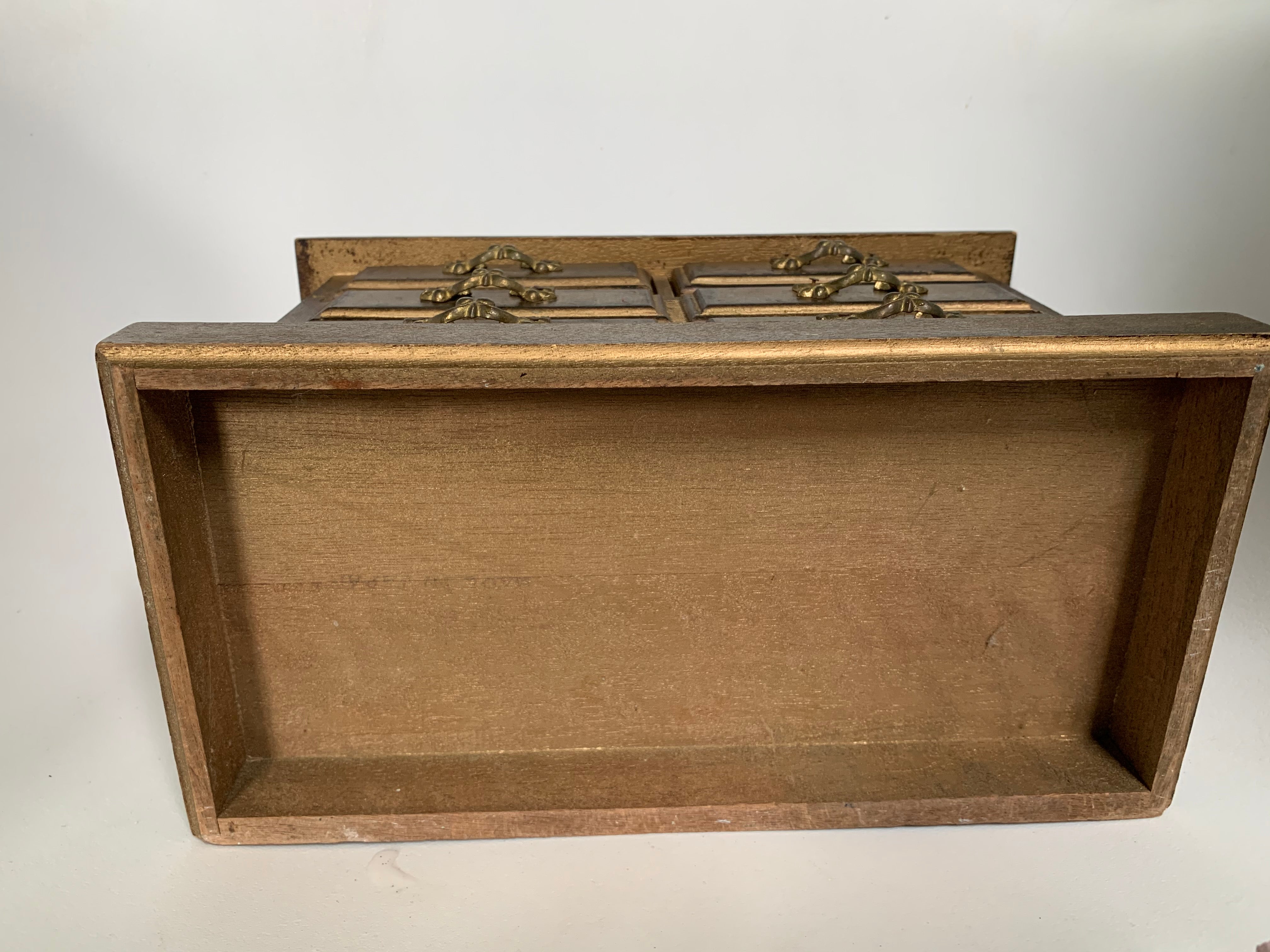 Vintage Florentine Wood Jewelry Box