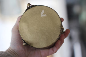 Antique Floral Dogwood Bird Jewelry Box