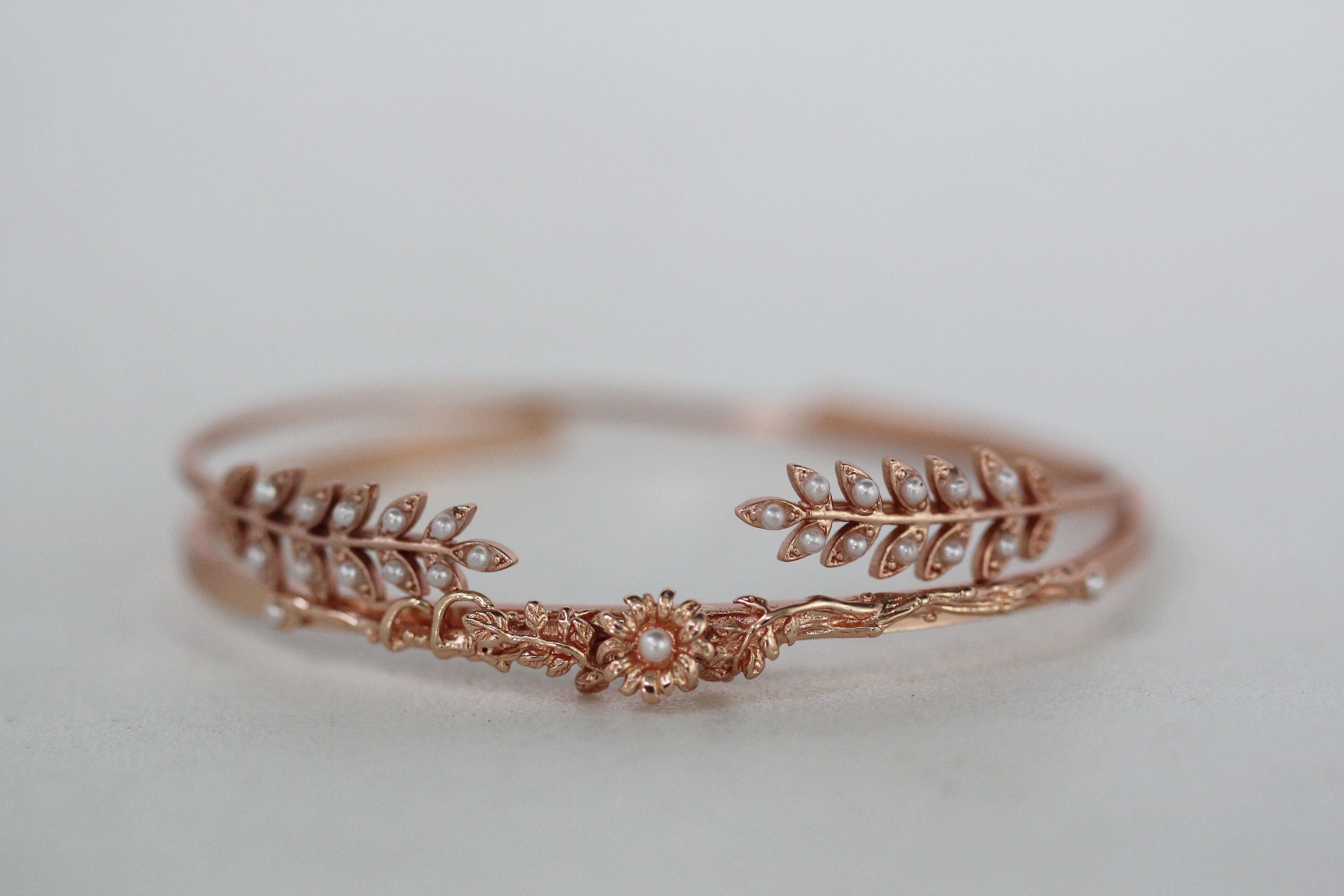 Stems and Pearls + Fairy Garden bracelet Set