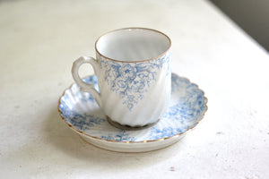 Antique Blue Floral Tea Cup