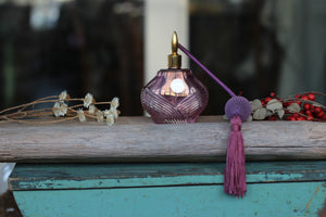 Antique Purple Long Spray Automizer Perfume Bottle