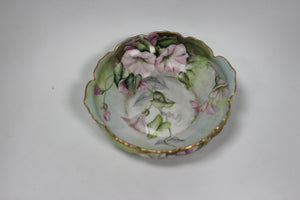 Vintage Floral Ipomoea Porcelain Plate