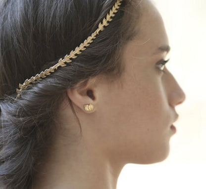 Preorder * Double Leaves Stud Earrings