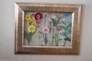 Pressed Flowers Framed Collage