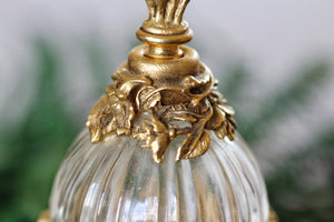 Antique Gold Floral Perfume Bottle