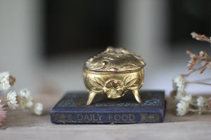 Antique Miniature Art Nouveau Ring Box