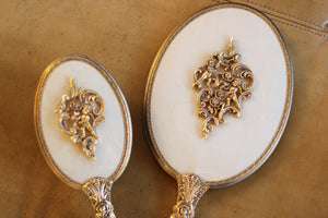 Antique Roses & Cherubs Vanity Set