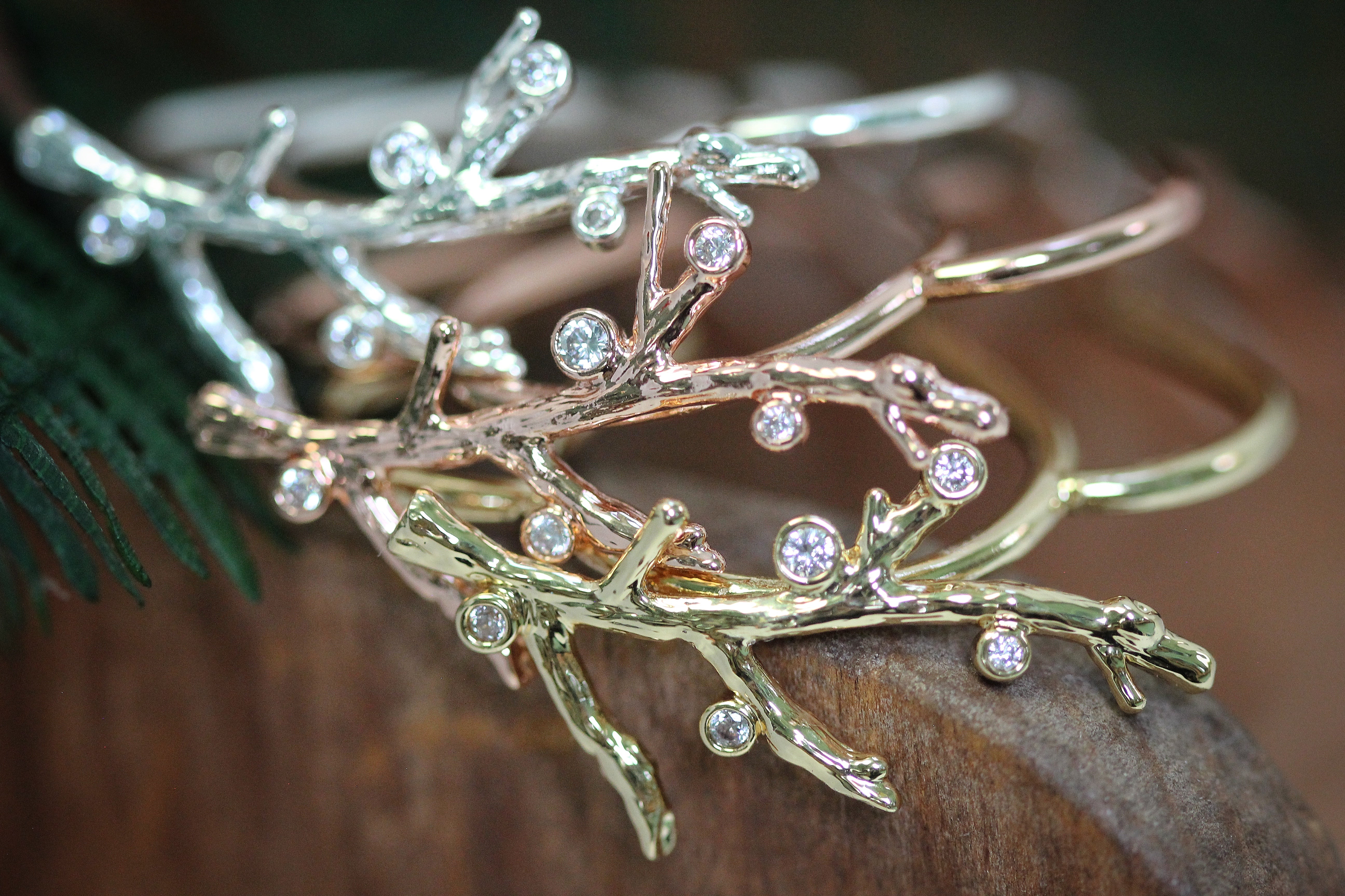 Crystals Coral Hair Prong
