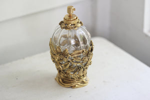 Antique Floral Atomizer Perfume Bottle