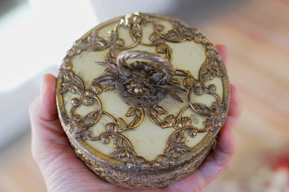 Vintage Floral Jar