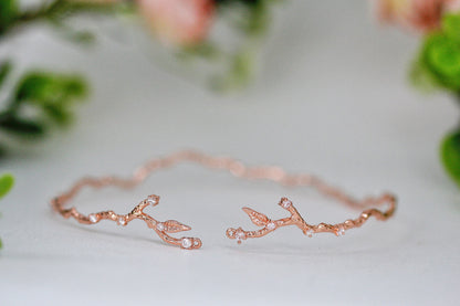Rustic Branch w/ Crystals Choker