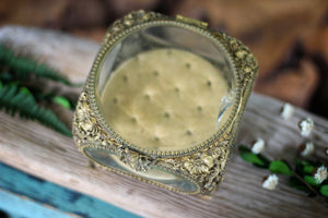 Antique French Victorian Dogwood Matson Jewelry Box