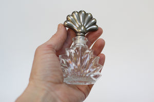 Antique Silver Seashell Perfume Bottle