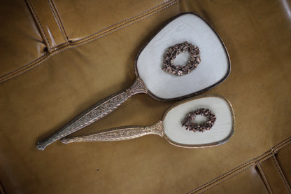Antique Floral Wreath Vanity Set