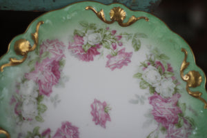 Vintage Limoges France Floral Porcelain Plate